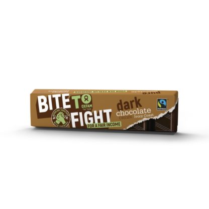 Fair trade Belgian dark chocolate 50g bar from Oxfam Fair Trade on Rosette