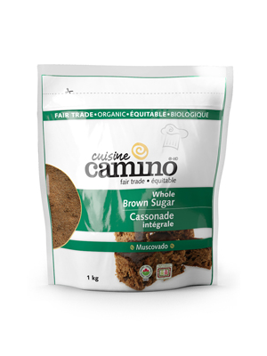 Fairtrade brown sugar (muscovado) by Camino available on Rosette Fair Trade's online store