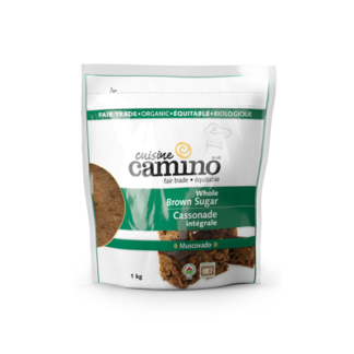 Fairtrade brown sugar (muscovado) by Camino available on Rosette Fair Trade's online store