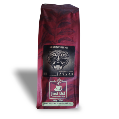 Just Us Jaguar espresso coffee (fair trade, organic) on Rosette Fair Trade