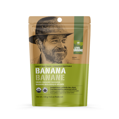 Level Ground dried banana (fair trade, organic) - Rosette Fair Trade