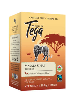 Tega Organic Teas Masala Chai Rooibos fair trade organic tea on Rosette Network