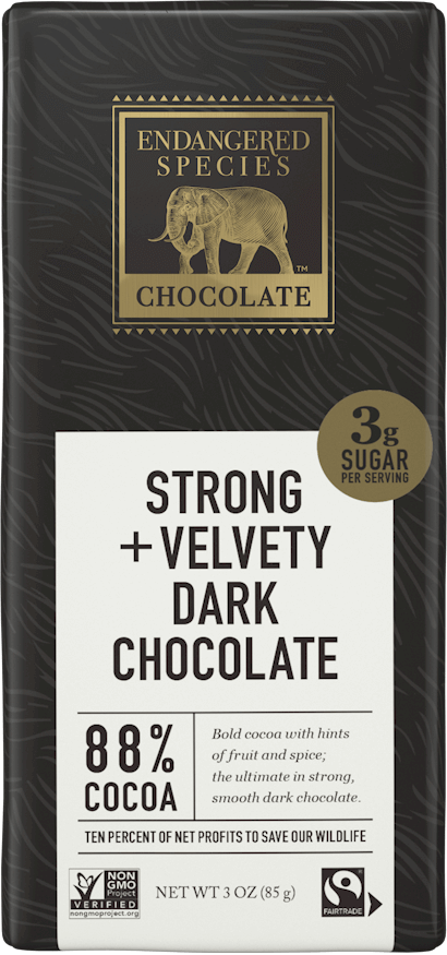 Endangered Species dark chocolate 88% cocoa