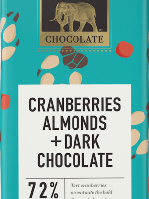Endangered Species dark chocolate with cranberries and almonds