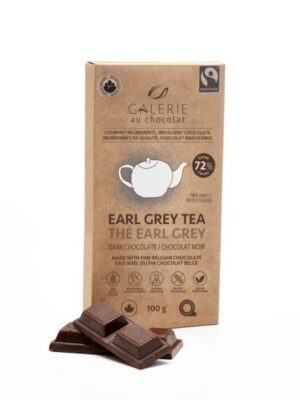 Fair trade Earl Grey dark chocolate by Galerie au Chocolat on the Rosette Network