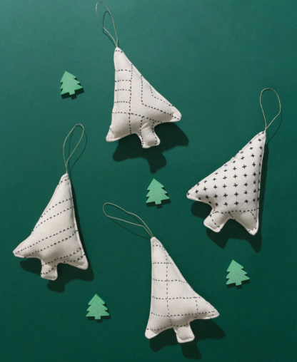 Hand-Stitched Cotton Tree Ornament by Anchal India on Rosette Fair Trade