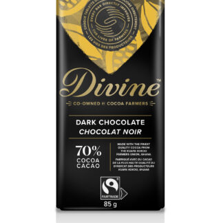 70% dark chocolate by Divine Chocolate on Rosette Fair Trade