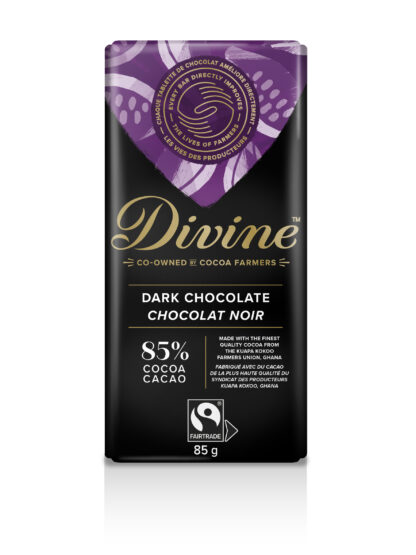 85% dark chocolate by Divine Chocolate on Rosette Fair Trade