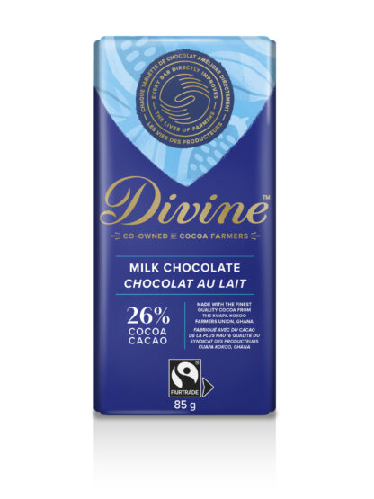Milk chocolate by Divine Chocolate on Rosette Fair Trade