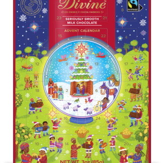 Milk Chocolate Advent Calendar by Divine Chocolate on Rosette Fair Trade