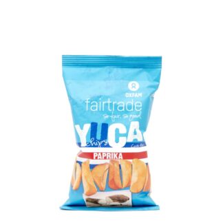 Paprika flavoured yuca chips by Oxfam Fair Trade (cassava, manioc) on the Rosette Network online store