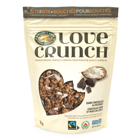 Love Crunch Dark Chocolate & Coconut Granola by Nature's Path on Rosette Fair Trade