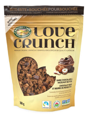 Love Crunch Dark Chocolate & hazelnut butter Granola by Nature's Path on Rosette Fair Trade