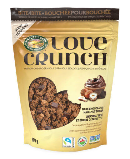 Love Crunch Dark Chocolate & hazelnut butter Granola by Nature's Path on Rosette Fair Trade
