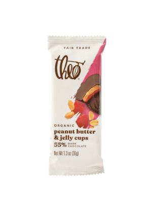 Theo Peanut Butter and Jelly Cups (organic) on Rosette Fair Trade