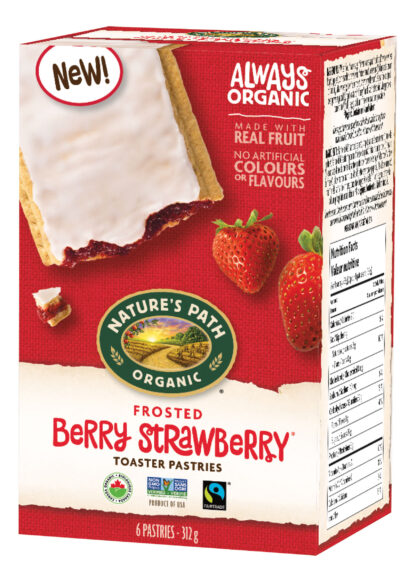 Berry Strawberry toaster pastries by Natures Path on Rosette Fair Trade