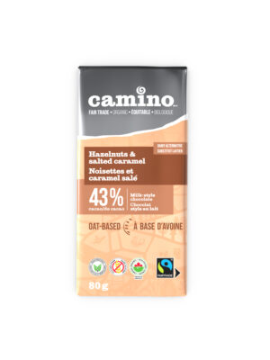 Camino Hazelnut Salted Caramel bar (vegan milk chocolate)